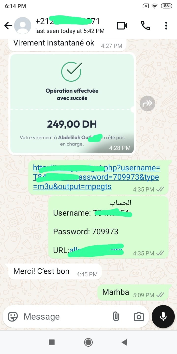 client review for abonnement iptv maroc.