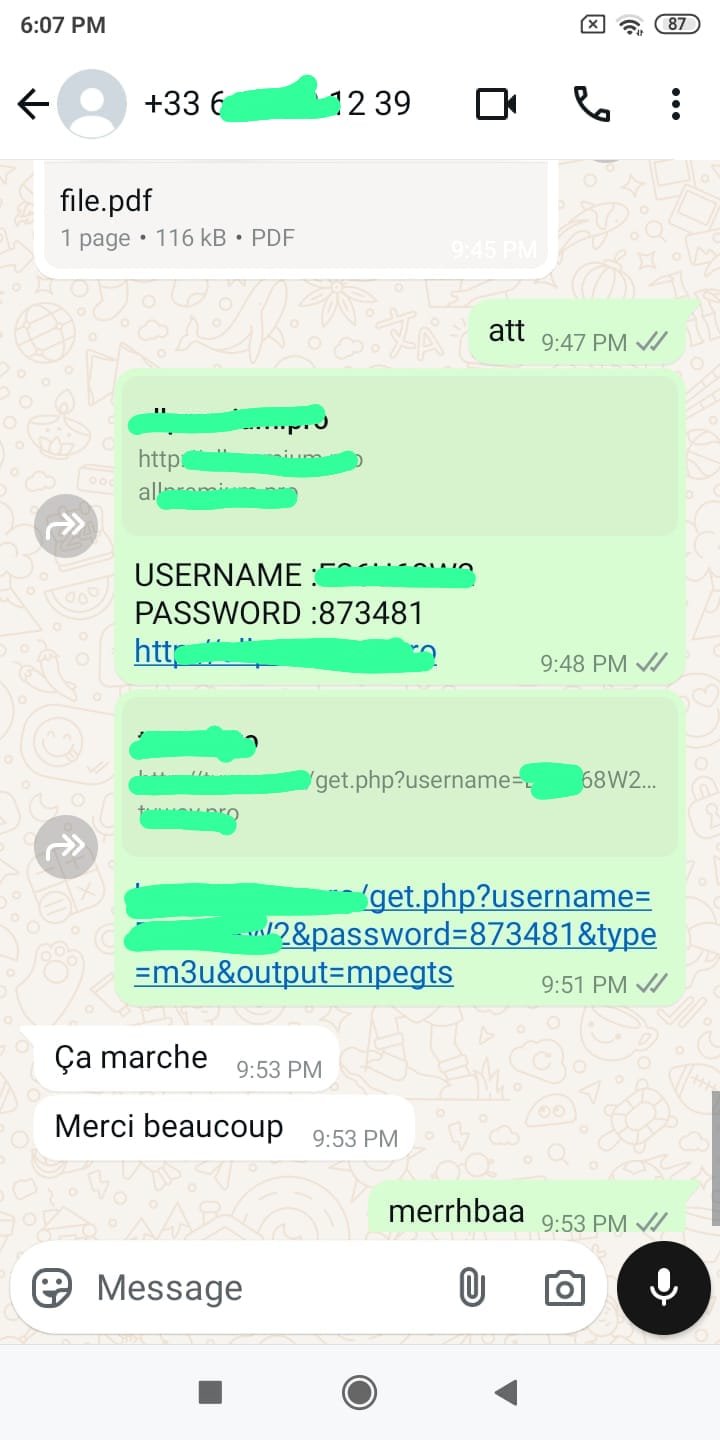 client review for abonnement iptv maroc.