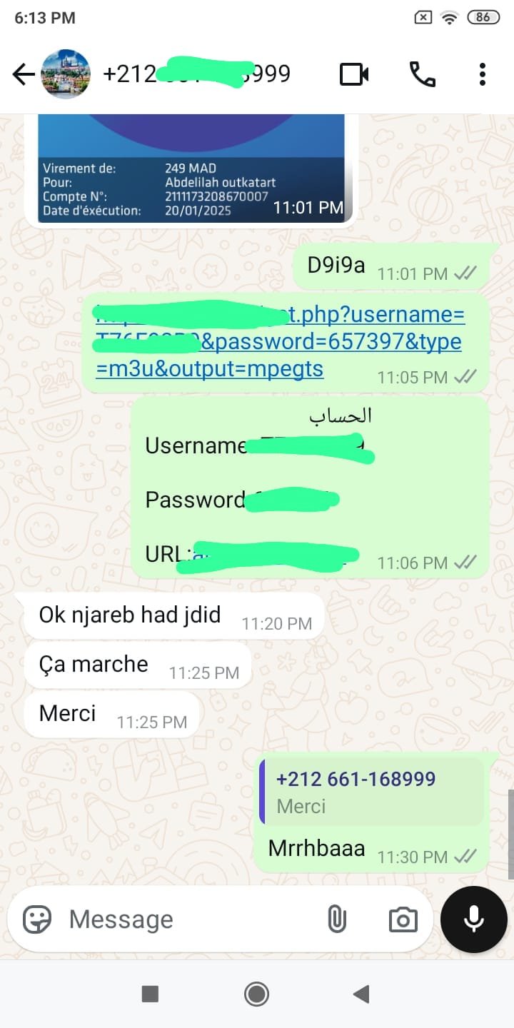 client review for abonnement iptv maroc.